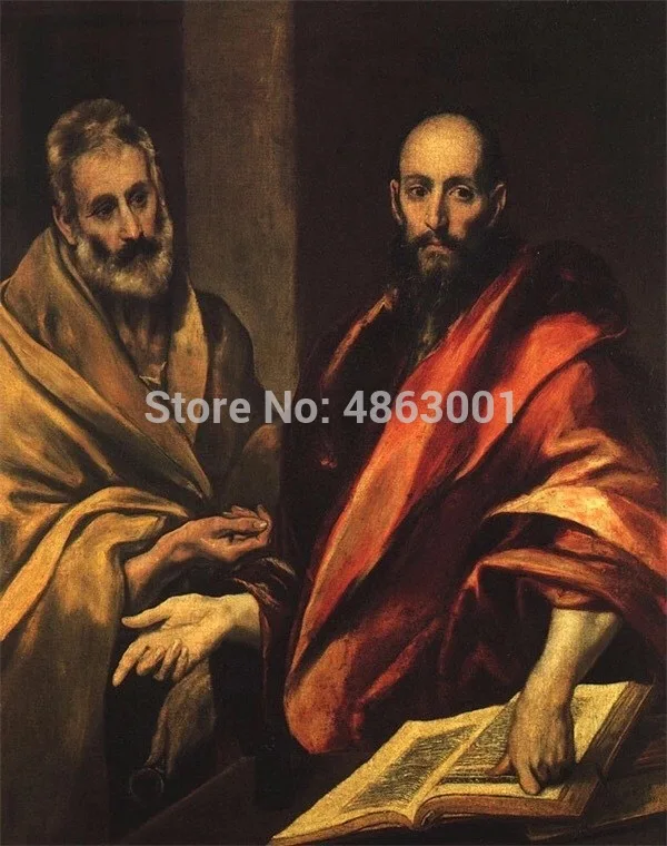Религиозный постер Святого Петра и Павла от El Greco алмазная живопись