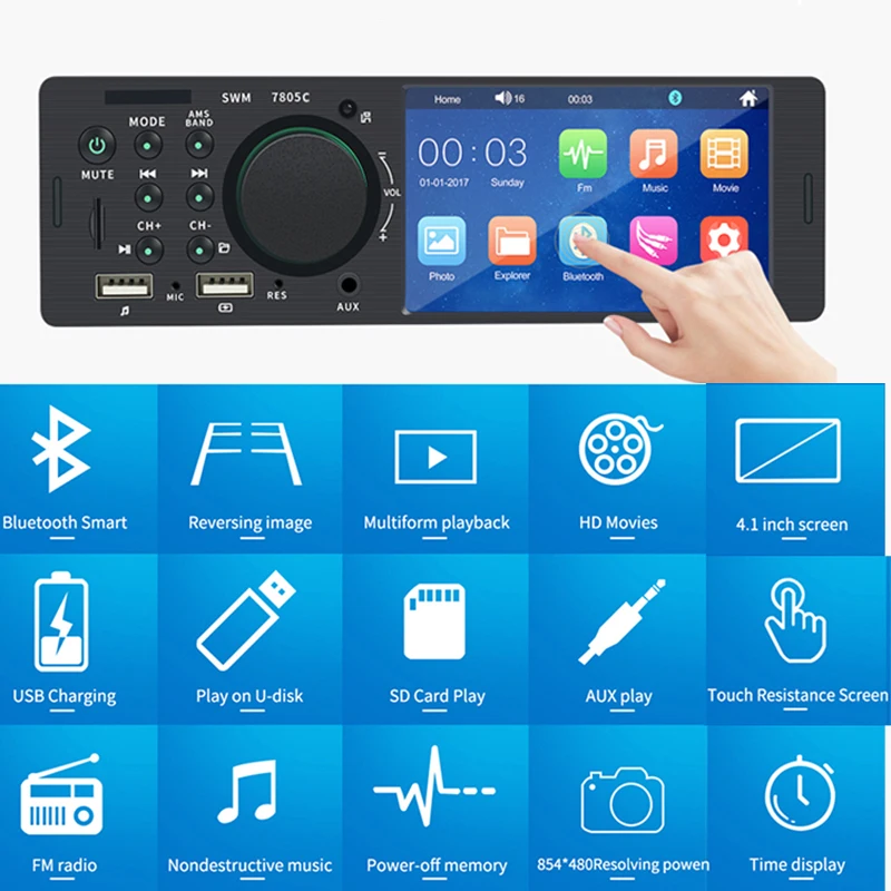 touch screen 4 inch 1din for android car radio coche autoradio hd dual usb car mp5 player bluetooth hands free car multimedia free global shipping