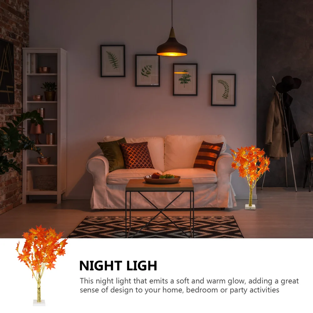 

1pc Table Light Tree-shaped Room Ornamental LED Warm Light Bedside Light