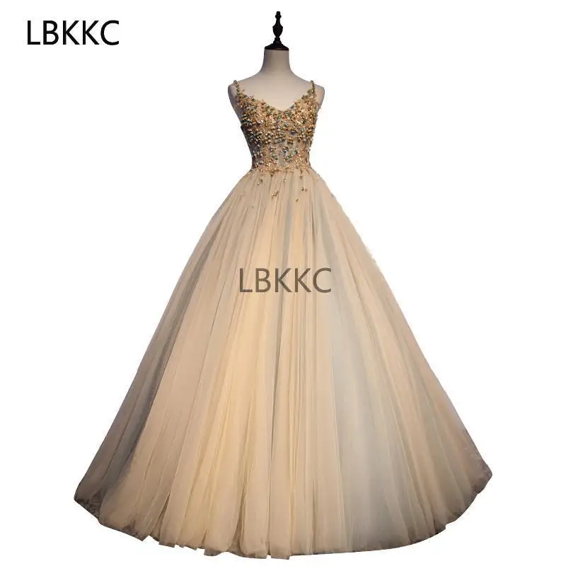 Пышное Тюлевое платье Золушки на бретелях спагетти с 3d цветами цвета