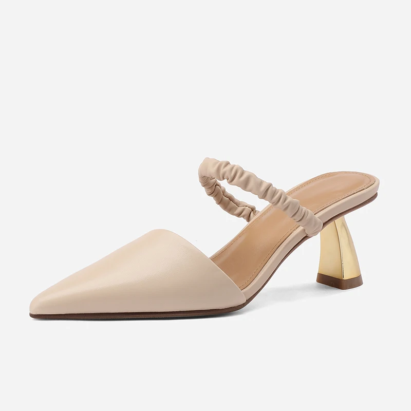 Туфли-лодочки женские с острым носком пикантная обувь кожаные вечерние