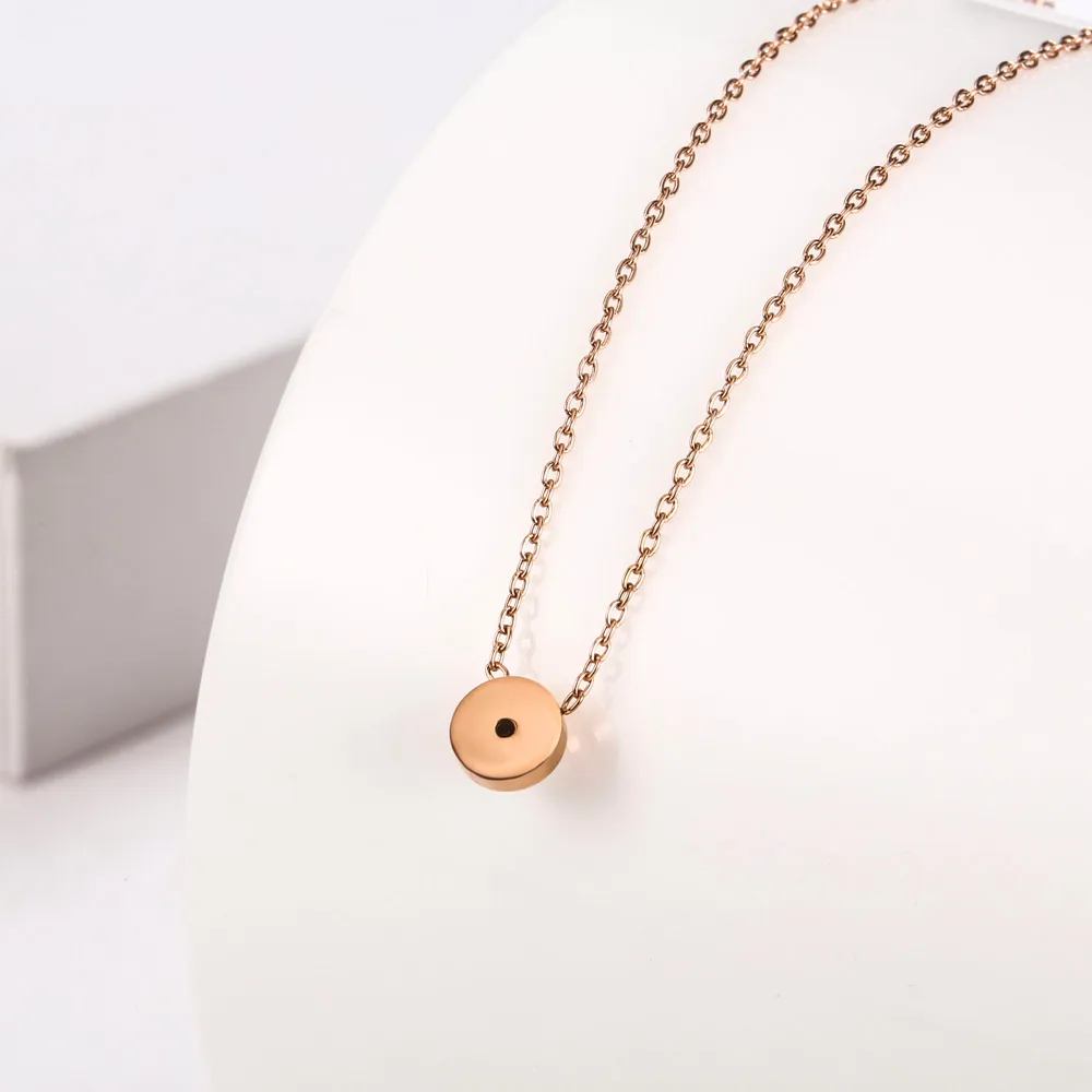 2021 Titanium Steel Clavicle Necklace For Women Jewelry Simple Rhinestone Star Tassel Pendant Neck Chain Fashion Accessories