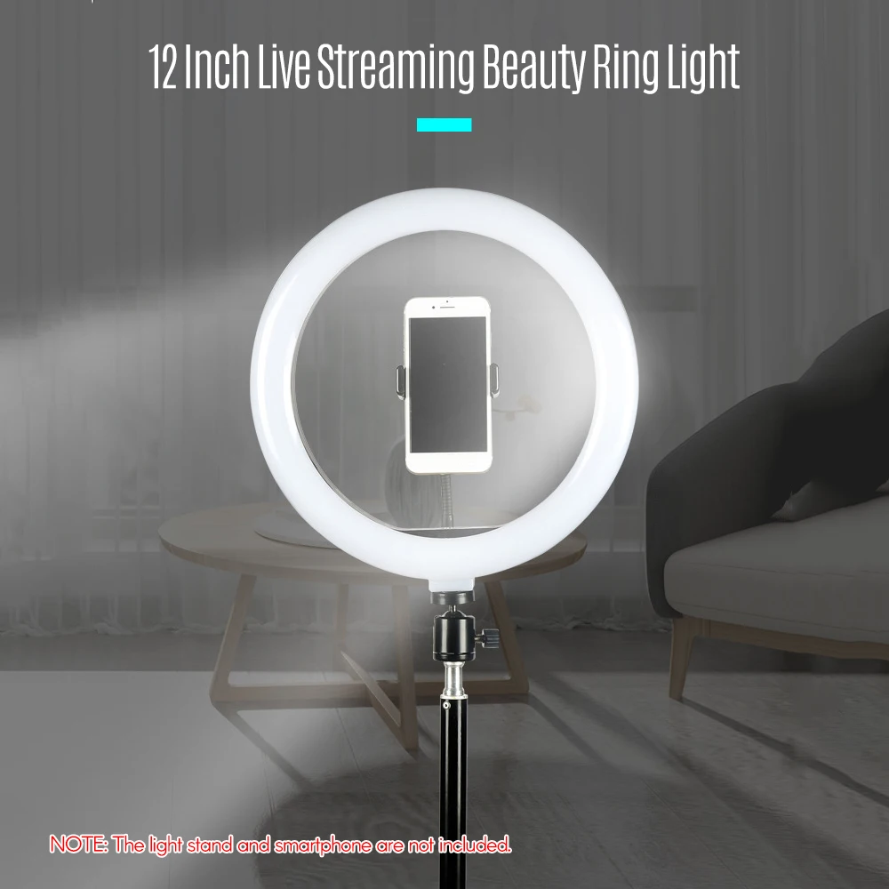 32 см/12 дюймов светодиодный кольцевой светильник Красота заполняющая цвет с