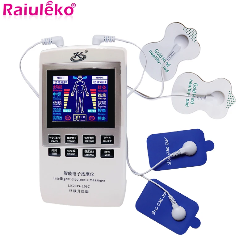 

Electric Massager Muscle Stimulator Tens EMS Multi-Function Cupping Acupuncture Dual Frequency Physiotherapy Massage Machine