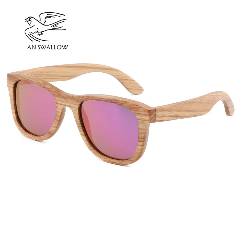 Это Ласточка Natural узорчатые HandMade100 % Зебра деревянные солнцезащитные очки для