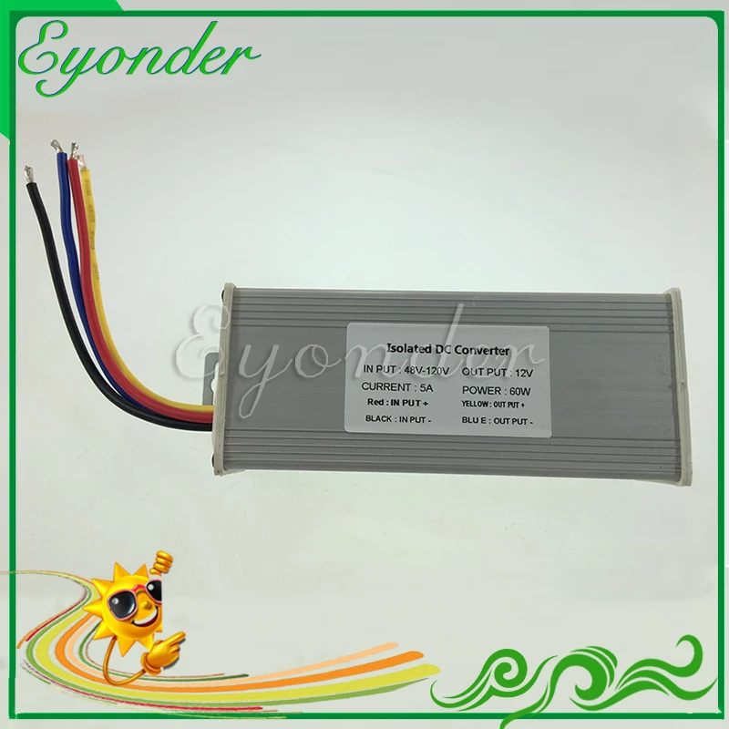 240 Вт 48В 60В 72В 110v 120v Преобразователь напряжения DC/DC 96v 12v прицеп источника питания 20a модуль ldo понижающего