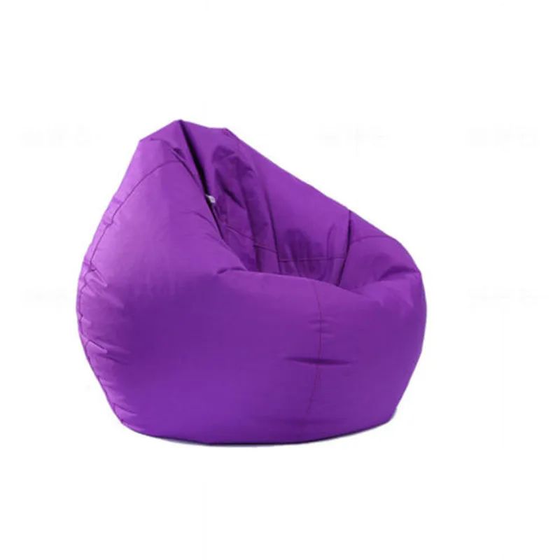 

Waterproof Solid Color Bean Bag Cover Only Home Toys Clothes Pillow Storage Bag
