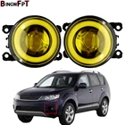 2 шт. Ангел глаз автомобильный светильник LED дневные ходовые огни светильник Противотуманные фары 12V для Мицубиси ASX Outlander 2 3 Тритон L200 Pajero Характеристическая вязкость полимера Galant