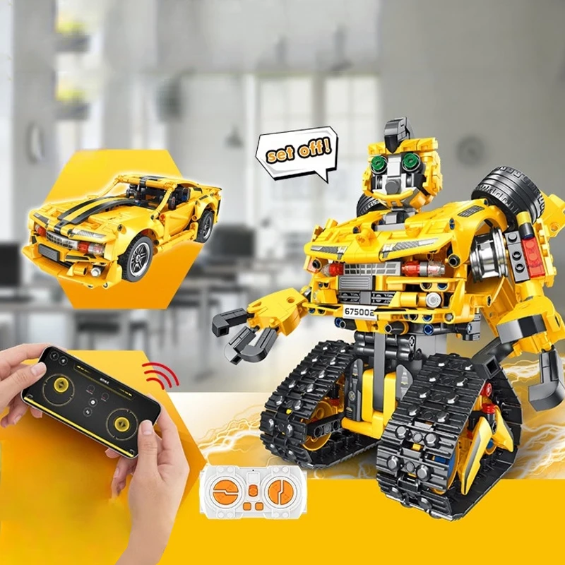 Программируемый робот-конструктор 2 в 1 Пазл сделай сам с дистанционным