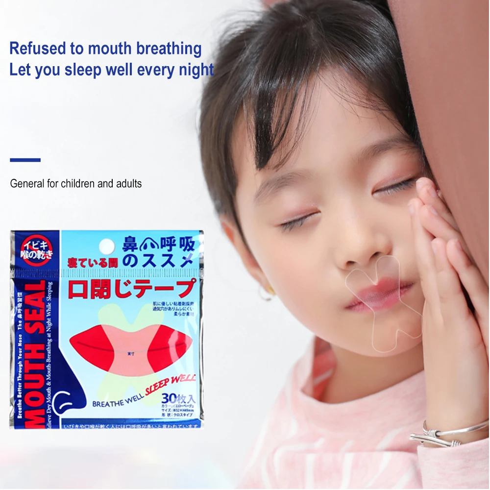 

30PCS Breathe Nasal Strips Mouth Stickers Anti Snoring Help Breathing Right Way Stop Snore X Shape Aid Sleep Health Care Relax