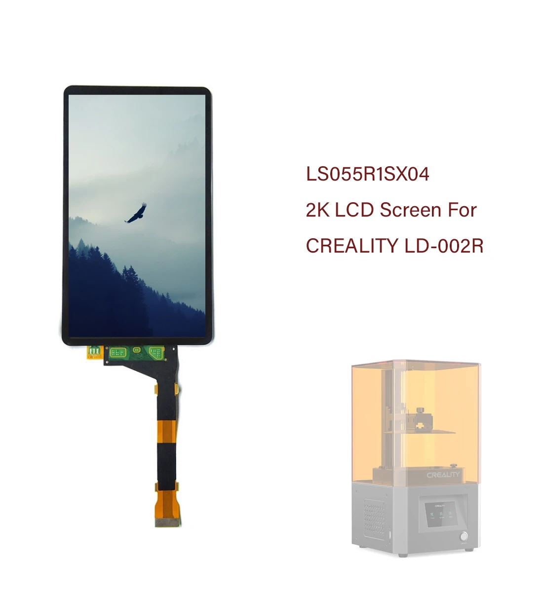 

ЖК-экран для 3D-принтера LD-002R, 5,5 дюйма, CREALITY LD-002R, LS055R1SX04, 2K, без подсветки