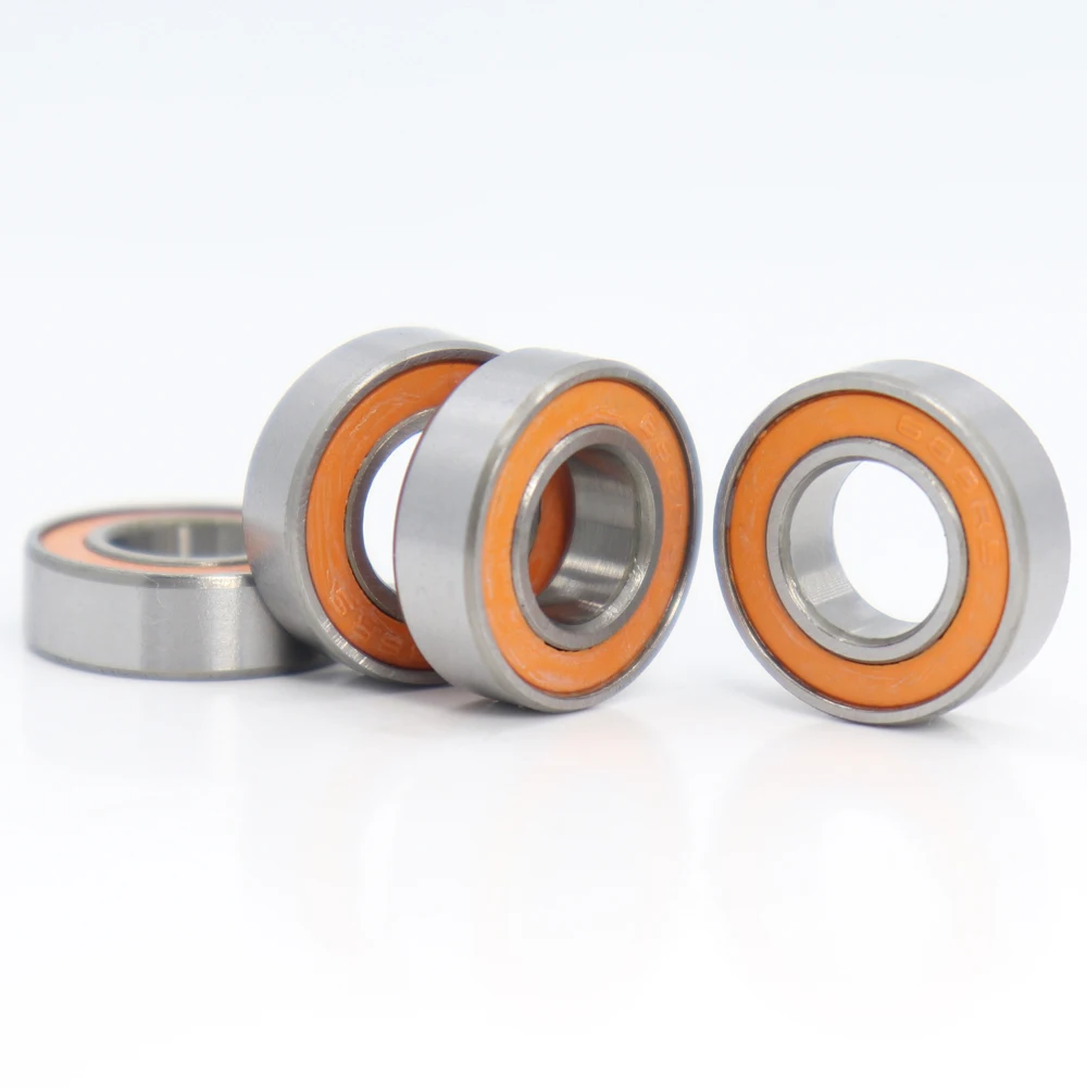 688-2RS подшипник ABEC-3 10 шт 8x16x5 мм миниатюрный 688RS упорные шариковые подшипники 618/8RS Z3V3 оранжевый герметичный подшипник 688 2RS