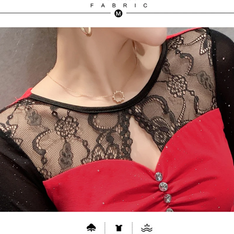 

Fall Winter Korean Clothes Loose T-Shirt Girl Chic Sexy V-Neck Embroidery Ruffled Long Sleeve Pleuche Women Tops Tees T0D112A