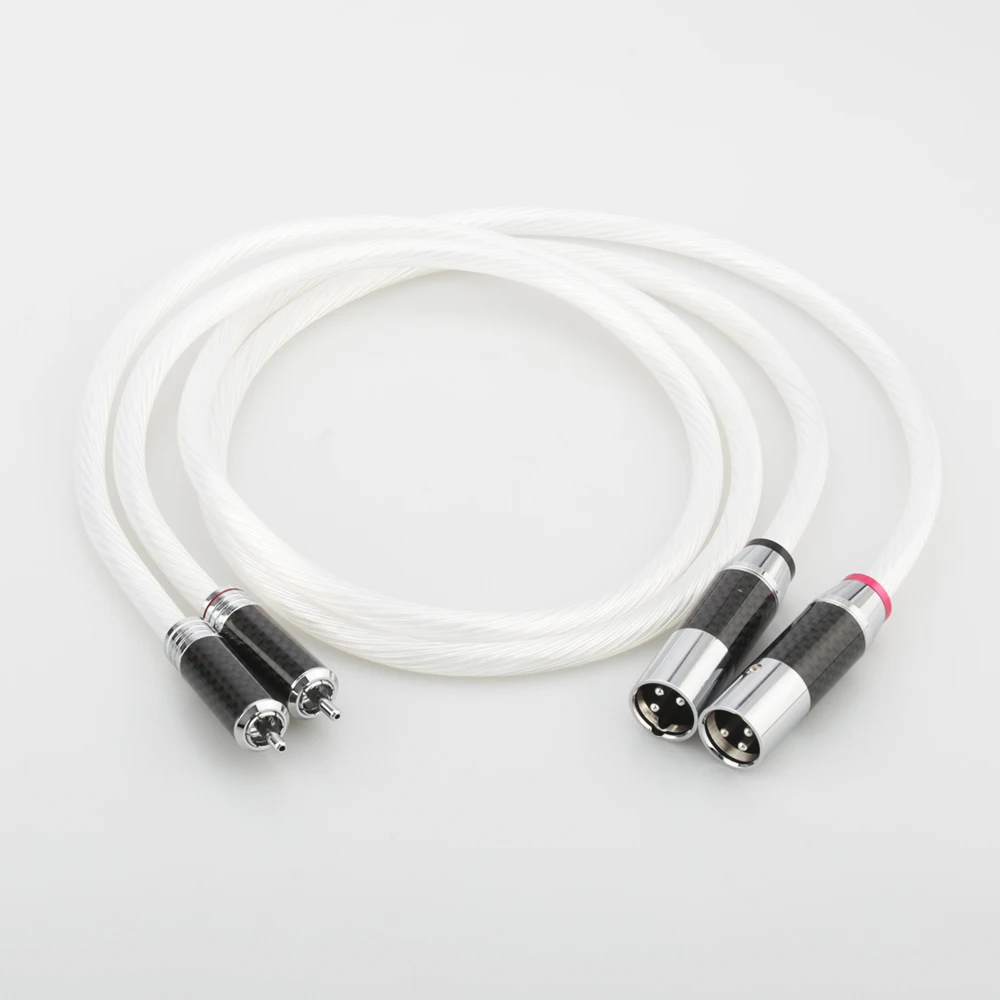 Audiocrast Pair 5N однокристальный посеребренный 2RCA штекер к 2XLR аудио кабель HIFI|Кабели VGA|
