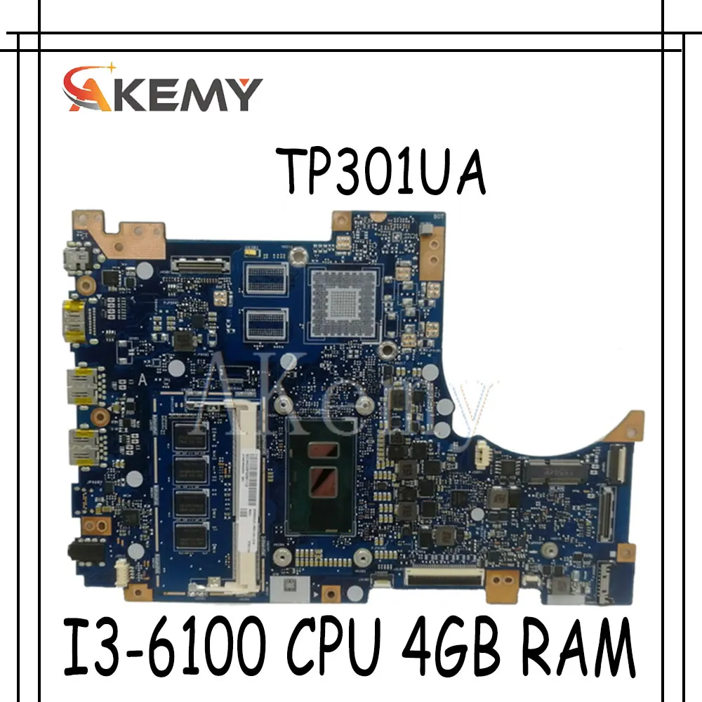 

Новинка! Для For Asus TP301U TP301UA TP301UJ TP301UJ материнская плата для ноутбука TP301UA материнская плата 100% протестированная I3-6100 CPU 4 Гб RAM