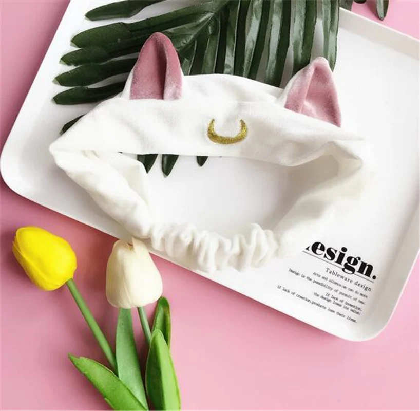 Sailor Moon Make Up Animal Luna Cat Hair Accessory Headband Cosplay Cute Face Washing Clean Makeup Tool Girl Christmas Gift |