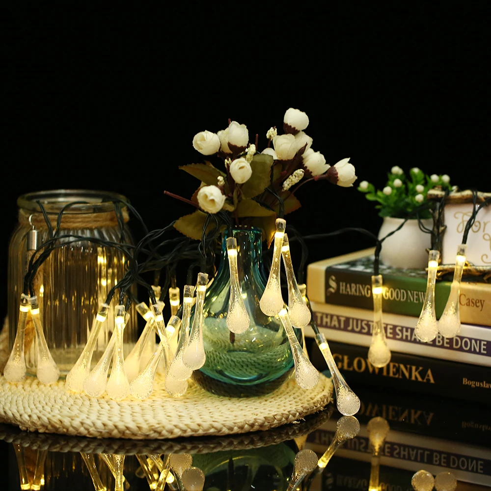 Гирлянда уличная с солнечной батареей 8 режимов 50 светодиодов|Украшения своими