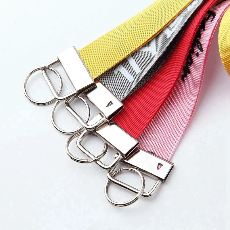 

50 Sets of Keychain Hardware Keychain Keychain Bracelet Clip with 1 Inch Split Ring