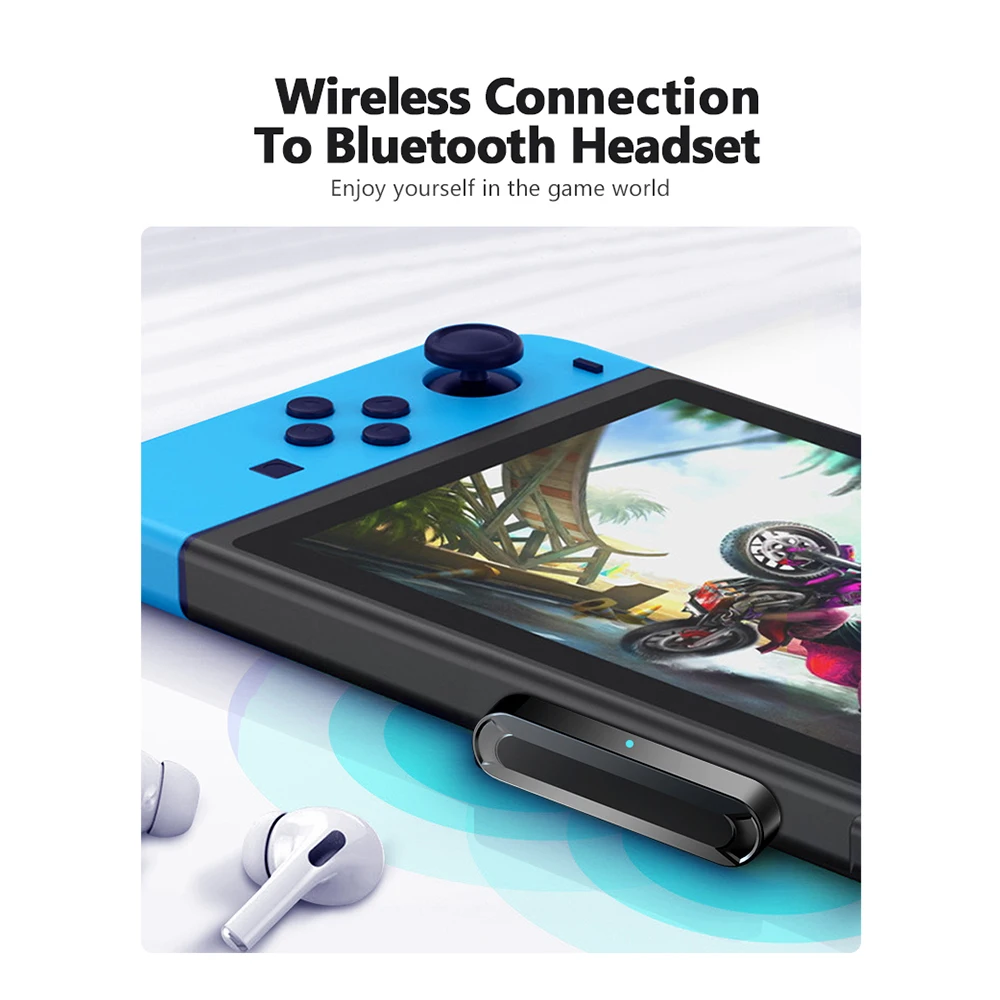 USB C Bluetooth 5.0 Audio Transmitter A2DP SBC Low Latency Dongle For Nintendo Switch PS4 TV PC Type Wireless Adapter |