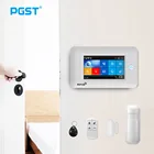 PGST PG106 беспроводная домашняя Wi-Fi GSM сигнализация охранная сигнализация с сиреной детектор дыма датчик управление через приложение