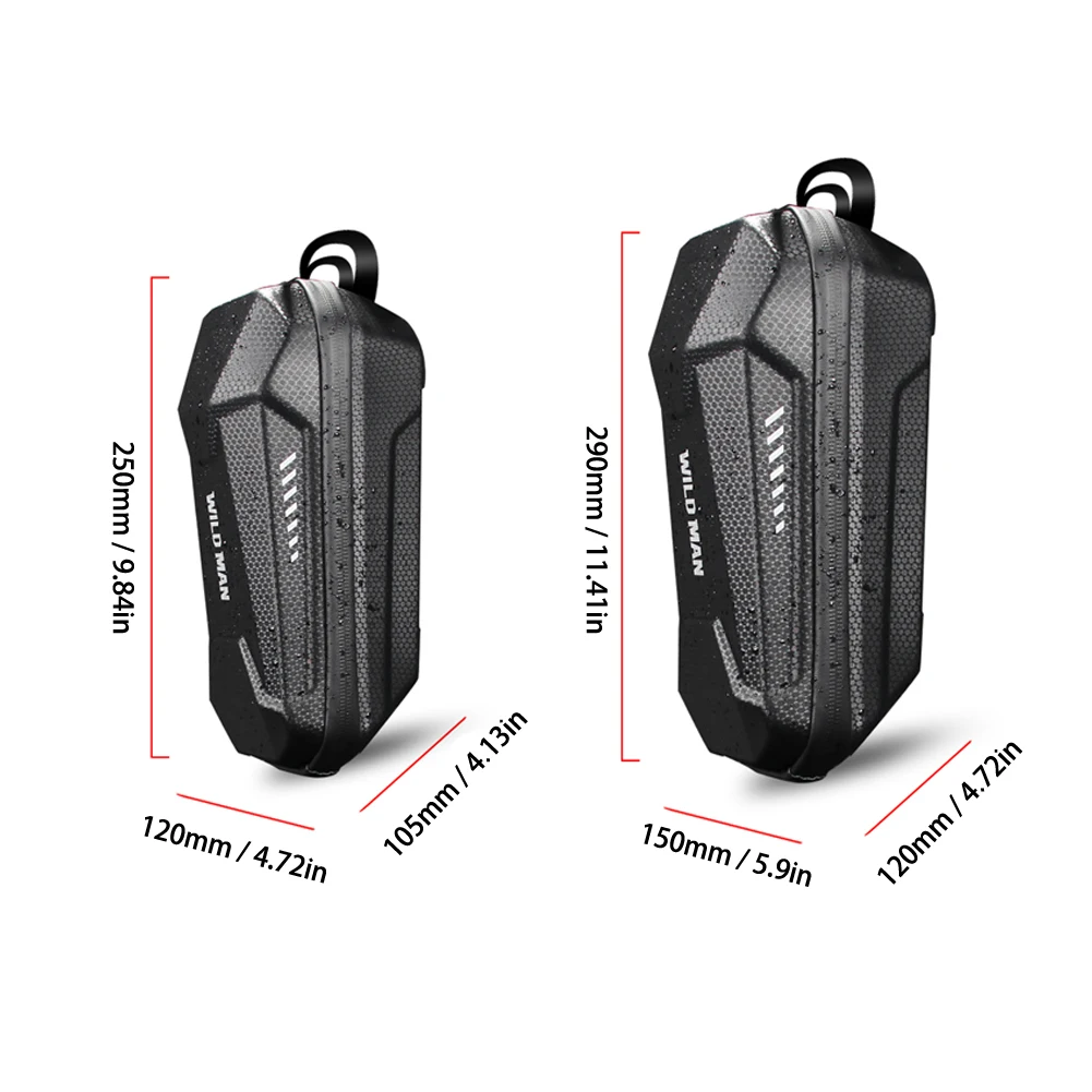 

WILD MAN Rainproof Multifunctional Folding Bike Bag Bicycle Handlebar Bag Panniers EVA Hard Shell Front Cycling Bag Accessories