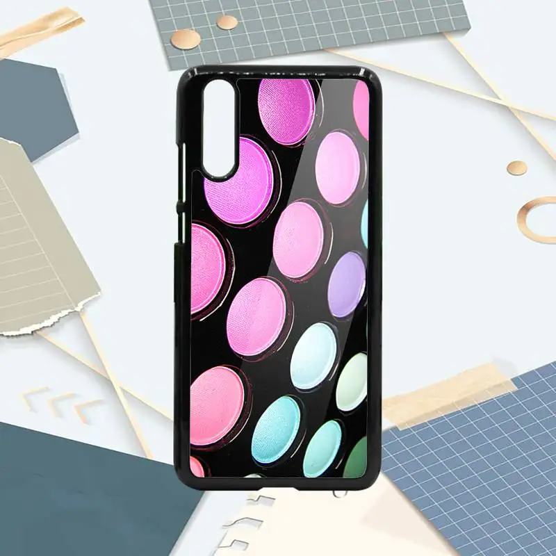 

Eyeshadow Palette sexy girl pattern Phone Cases PC For Samsung galaxy S note 8 9 20 10 e lite2019 plus pro ultra
