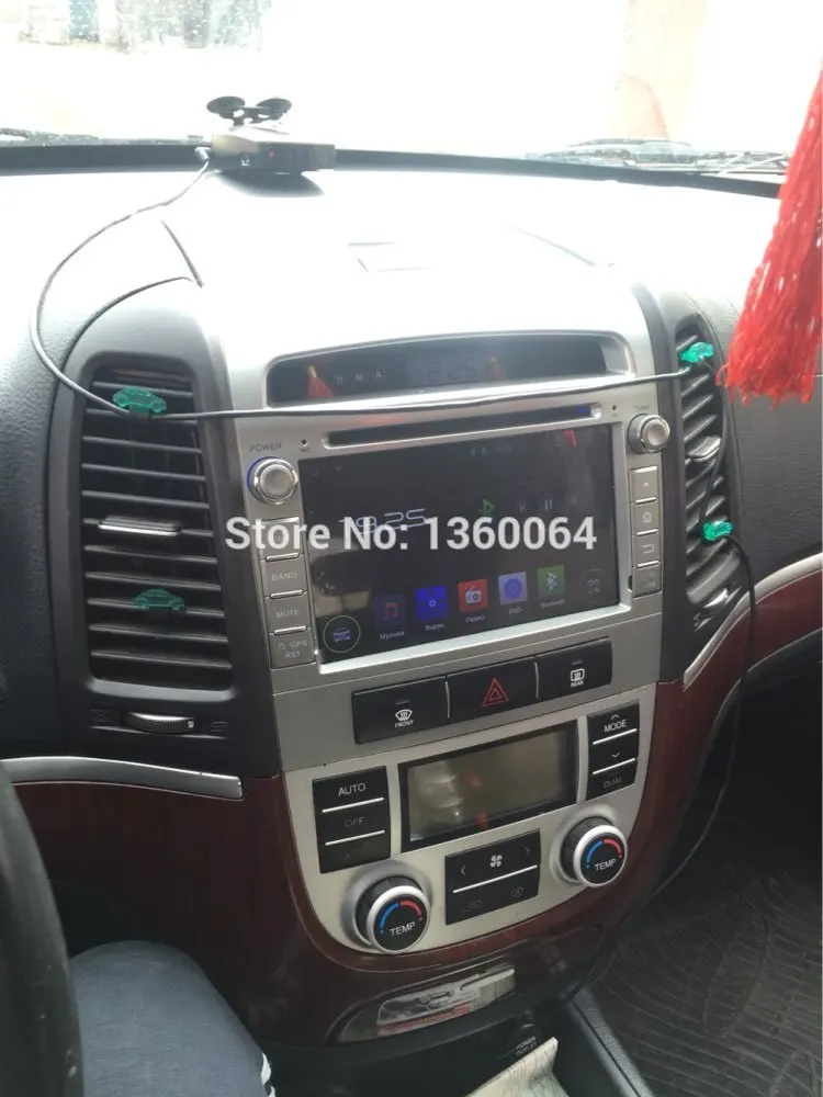 2din 1024*600 Восьмиядерный 4G Android 9 0 автомобильный Радио DVD GPS для Hyundai Santa Fe 2006 2012