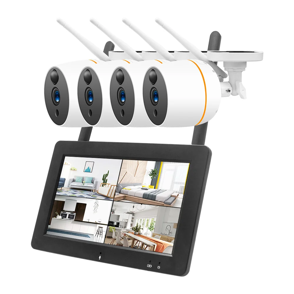 Беспроводная система видеонаблюдения WETRANS 1080P IP 7 дюймовый сенсорный экран Wi Fi