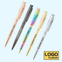 gradient color ballpoint pen anniversary gift electroplating color metal pen student gift office supplies custom logo wholesale