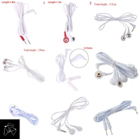 24buttons electrotherapy electrode lead electric shock wires cable for tens massager connection cable massage relaxation hot