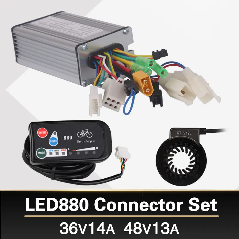 

36V 250W 48V 350W Controller LED LED880 display Meter PAS Set E-bike Conversion kit Dual Mode Hall Sensor and Hall Sensorless