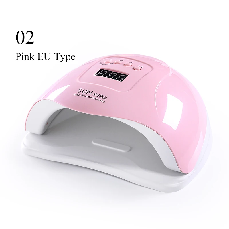 80w Pink EU Type От BORN PRETTY-светодиодная УФ-лампа для ногтей для сушки всех видов Гель-лак для ногтей 72/48/36/30/24/6W для ногтей Сушилка для ногтей Маникюр нейл-арта - Цвет: 80w Pink EU Type