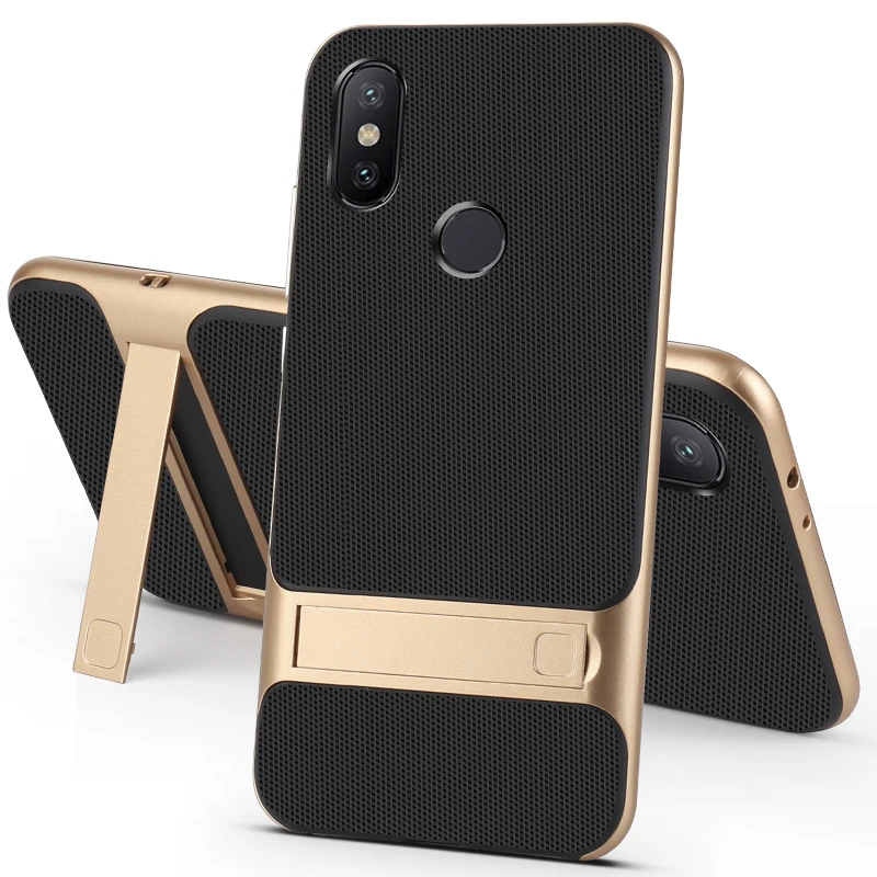 Силиконовый чехол накладка для мобильного телефона Xiaomi mi A2 6X с 3D подставкой