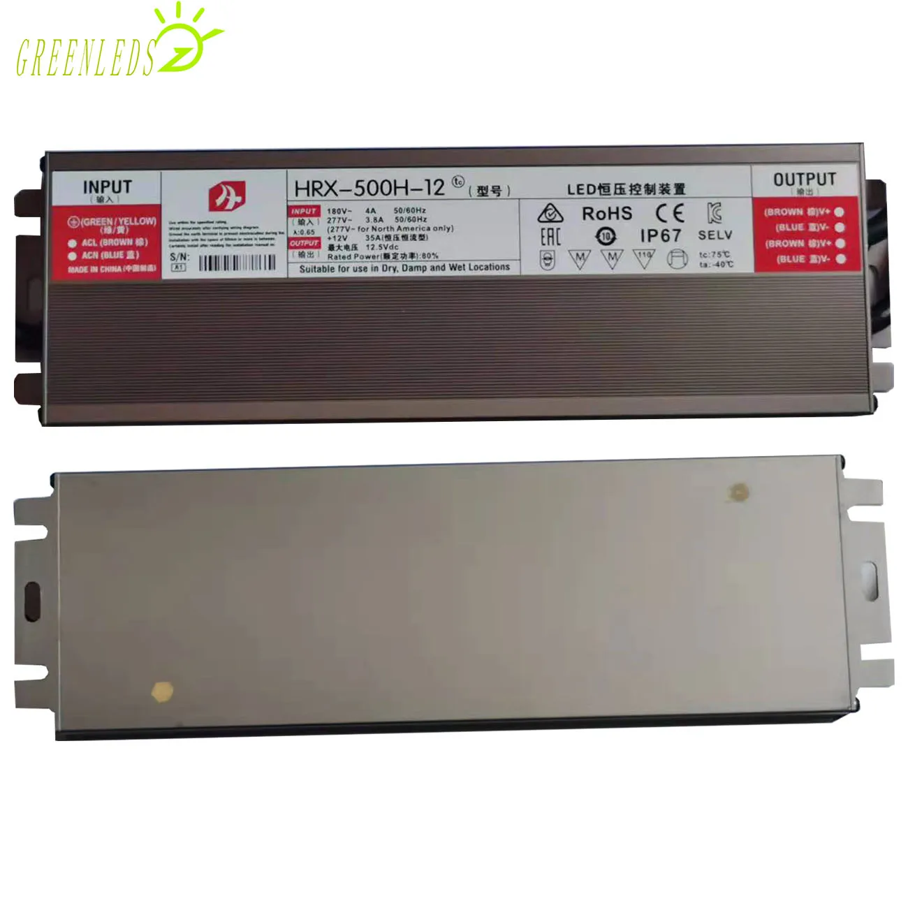 LED IP67 Waterproof 400W/500W/600W Power Supply Output DC12V/DC24V Input Voltage AC170-250V With High Quality 3 Years Warranties | Освещение