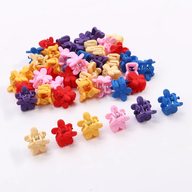 10 шт. Новая мода маленькие заколки для волос девочек милые ярких цветов Детские