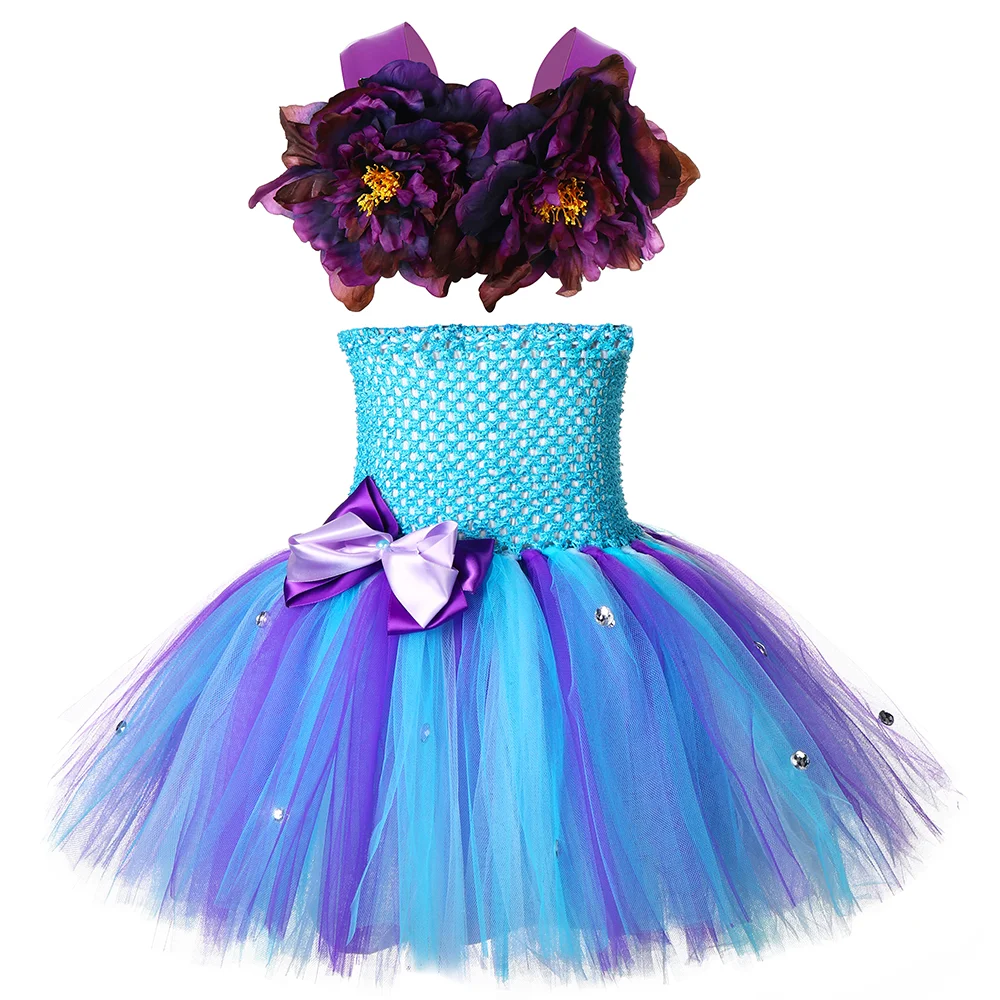 

Girls Mermaid Dress Fishtail Kids Photo Prop Birthday Party Tutu Dresses Baby Girl Under The Sea Princess Mermaid Costume Outfit