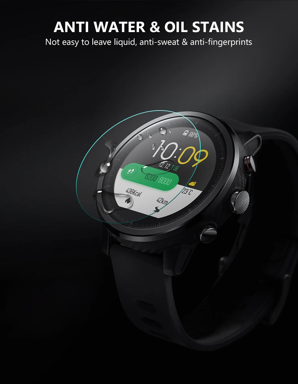 All Size Round Watches Tempered Glass Screen Protective Film Diameter 34 35 36 38 39 40 42 45 46 mm Screen Guard For Smart Watch