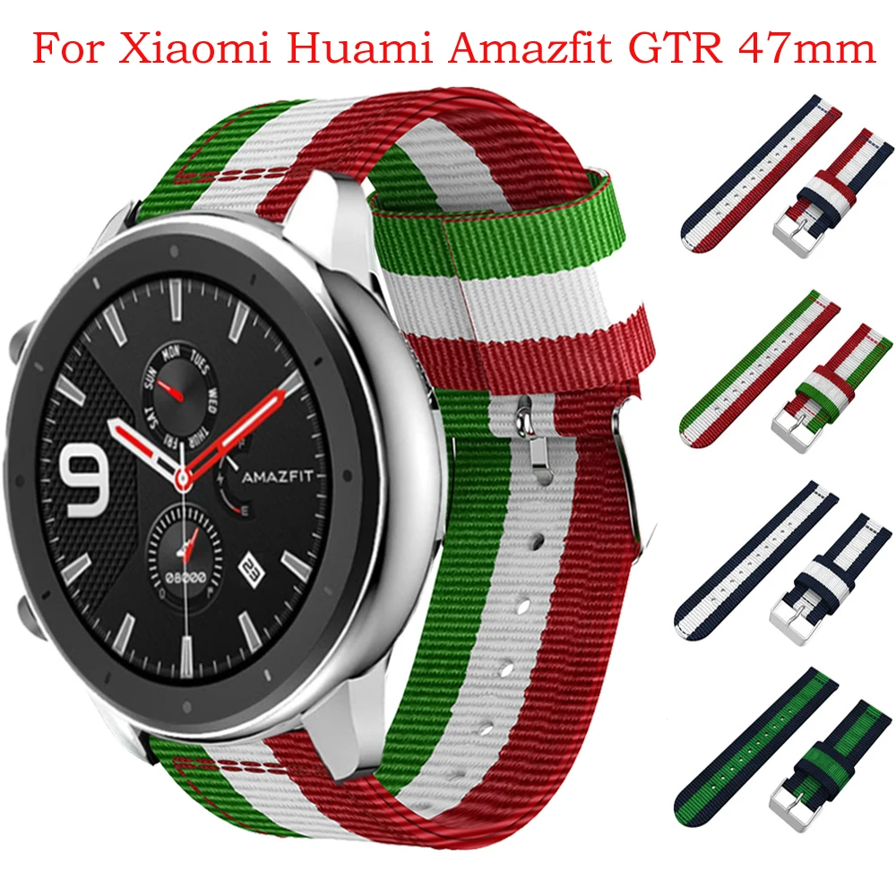 Ремешок для Galaxy Watch 46 мм/Amazfit 47 мм нейлоновый ремешок 22 huawei GT2 сменный спортивный