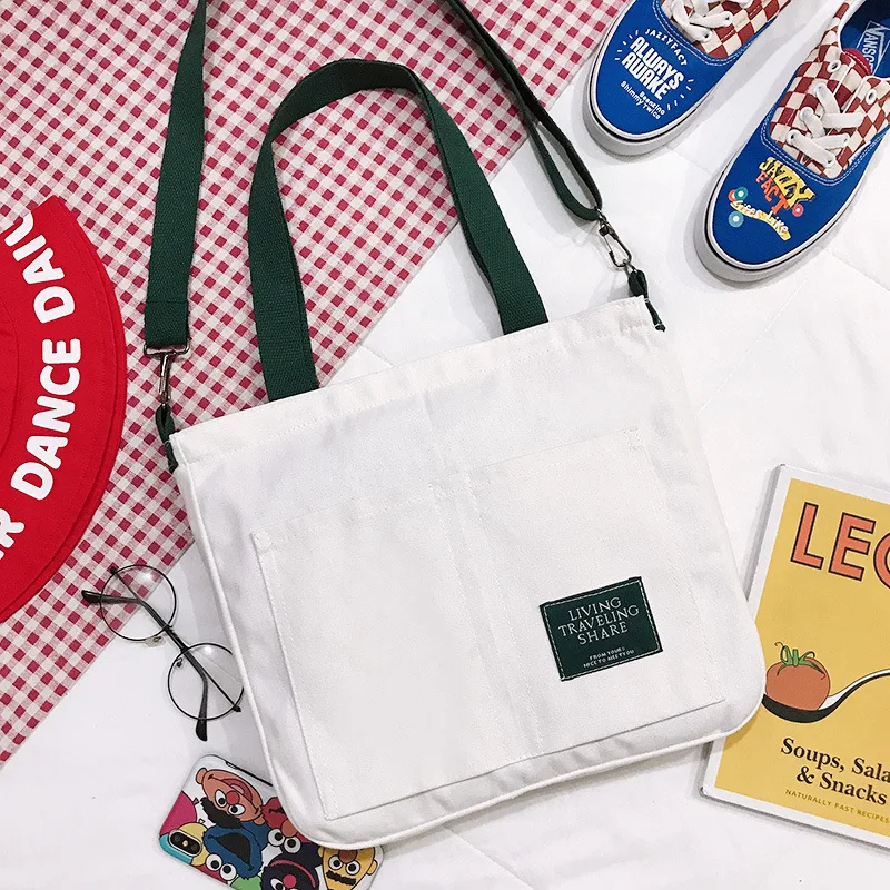 

Handbags Crossbody Bags for Women 2020 New Fashion Casual Tote Bags School Bookbag Canvas Shoulder Bags Soft Messenger Bags Girl