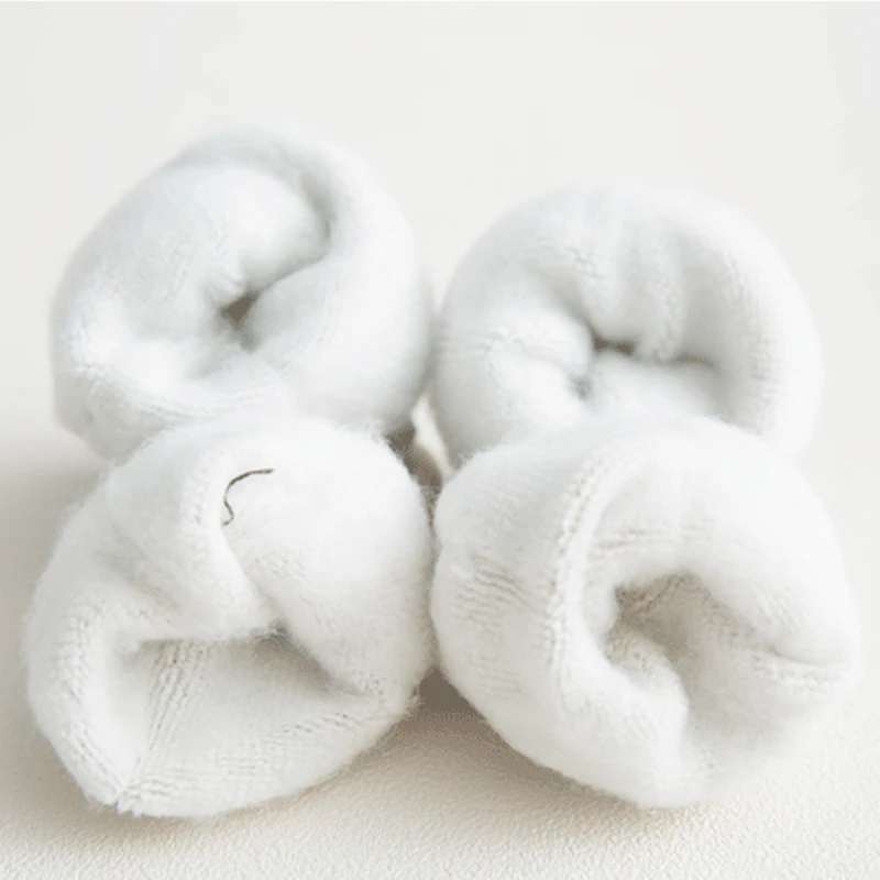 

Elifashion Embroidered Wool Warm Socks Plus Velvetthick Solid Color Wool Socks Winter Thick Solid Women Socks