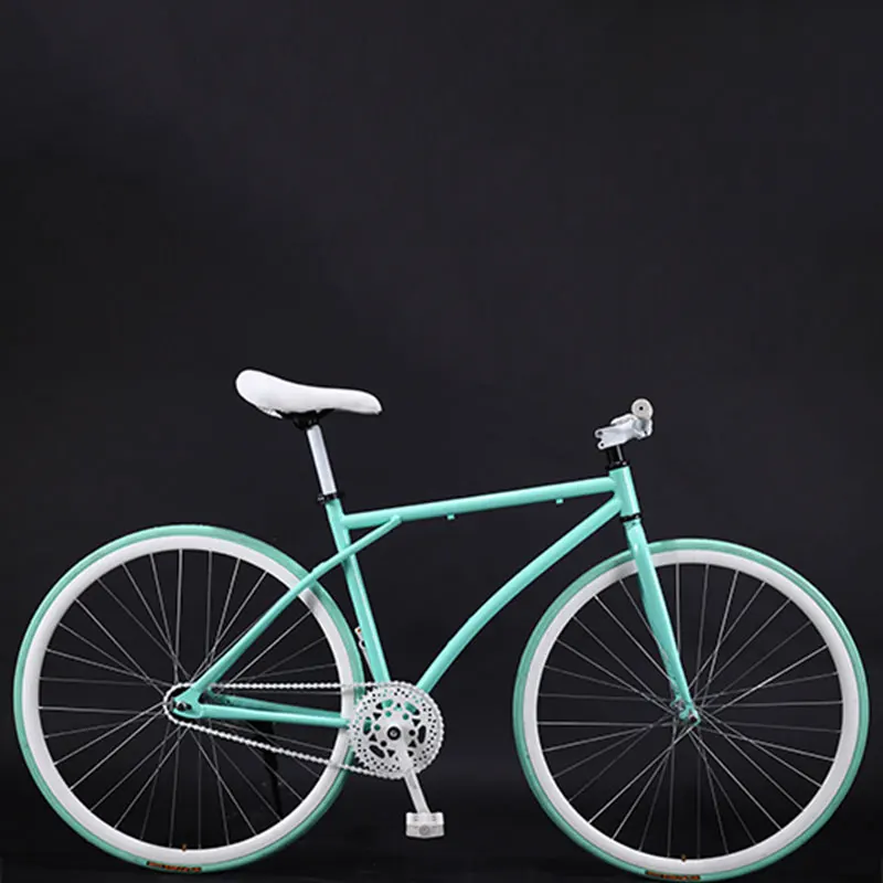 

Bicycle Road Bike Fixed Gear Adult Men and Women Models Racing Solid Tires 26 Inch Single Speed Students