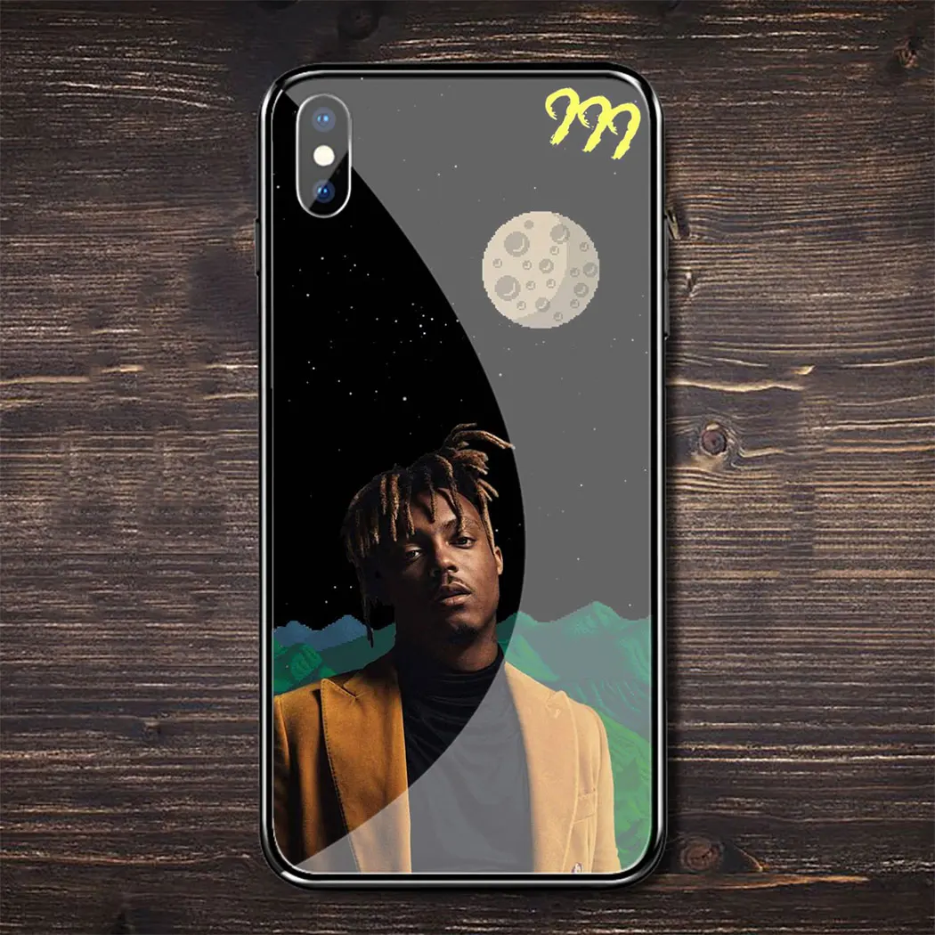 TG5 L44 Rapper Juice WRLD чехол из закаленного стекла для iphone 11 Por XS Max XR X 8 7 6 6S Plus 5 5S SE чехол - Цвет: TG5