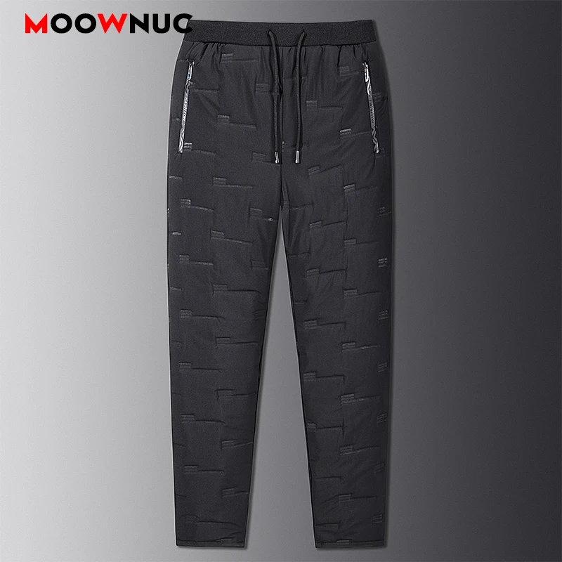 

Casual Pants For Men Thick 2021 New Keep Warm Winter Sweatpants Joggers Fashion Long Trouser Streetwear Male Sportswear MOOWNUC