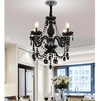 art decora modern black crystal chandeliers black modern led chandelier for living room ac lustres de sala de cristal decoration