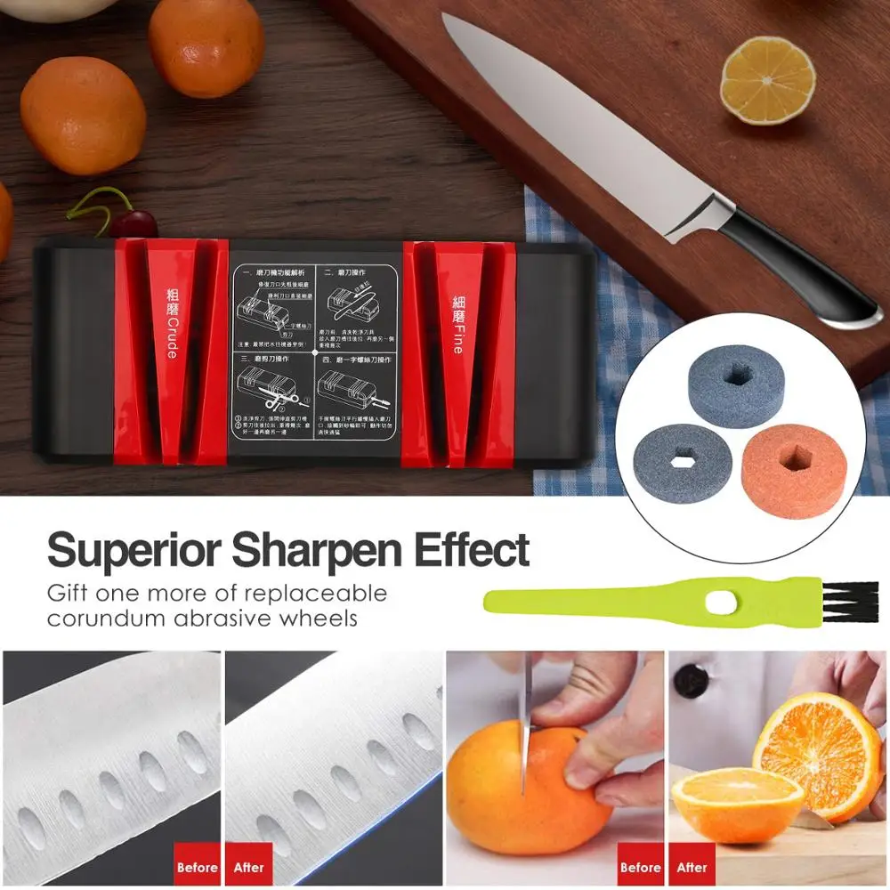 

Intelligent Quick Knife Sharpener Household Electric Kitchen Cutter Sharpener Stone Magic Kitchen Automatic Knife Sharpener