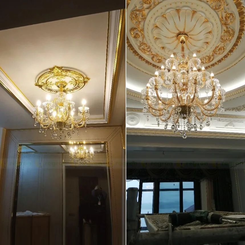 Новый стиль led люстра церковная хрустальная для отелей освещение роскошный