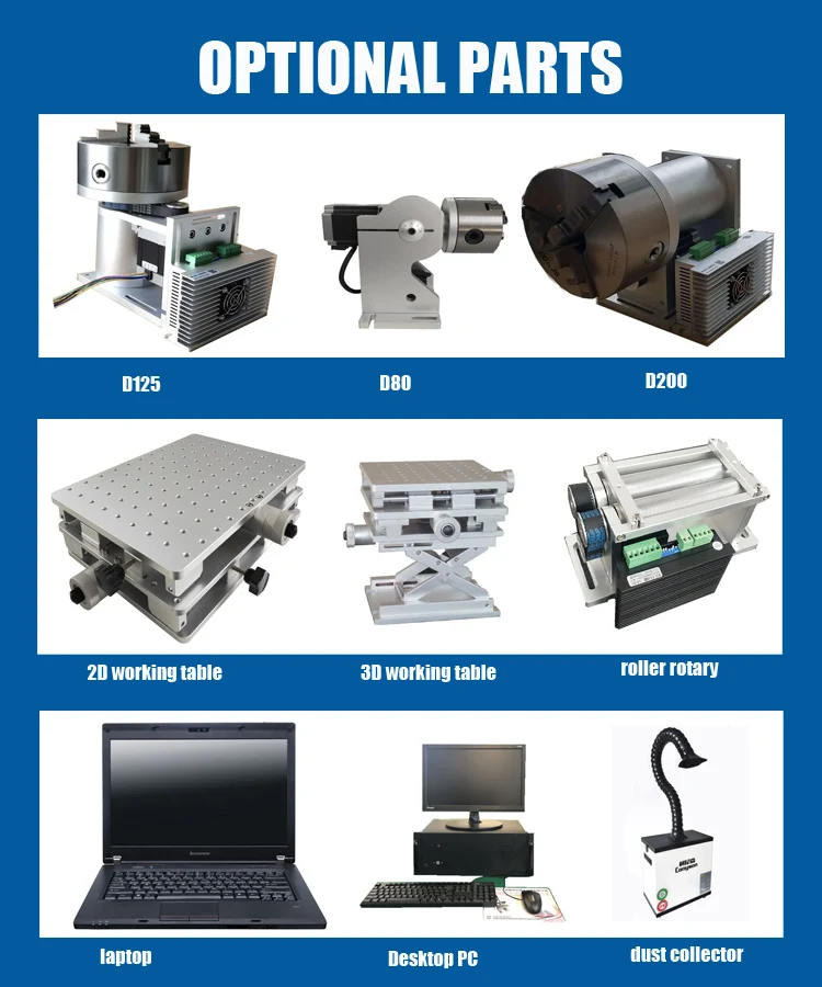 

Laser equipment parts laser machine spare parts of laser marking machine Rotary chuck Rotary Device