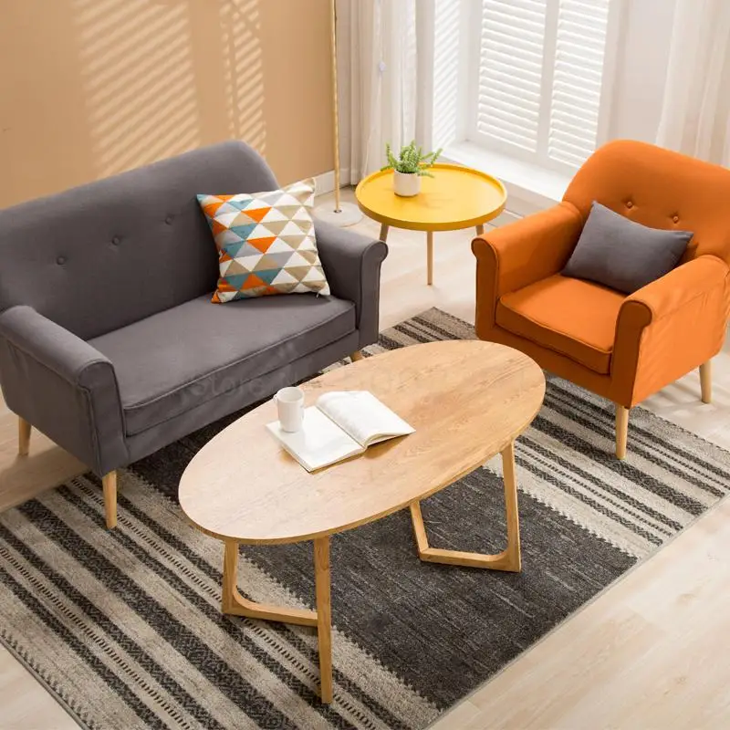 Двухсторонний деревянный балкон повседневный простой кофейный столик круглый