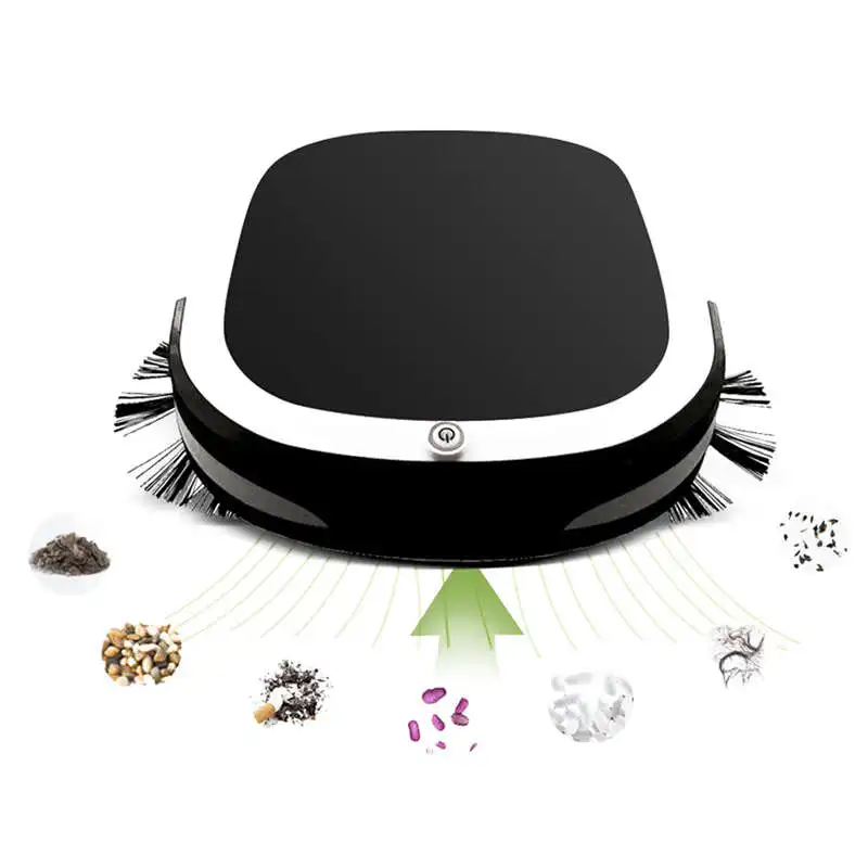 Us Plug Usb Rechargeable Electric Cordless Sweeper Robot Automatic Vacuum Cleaner Household Cleaning Mop The Floor black | Бытовая