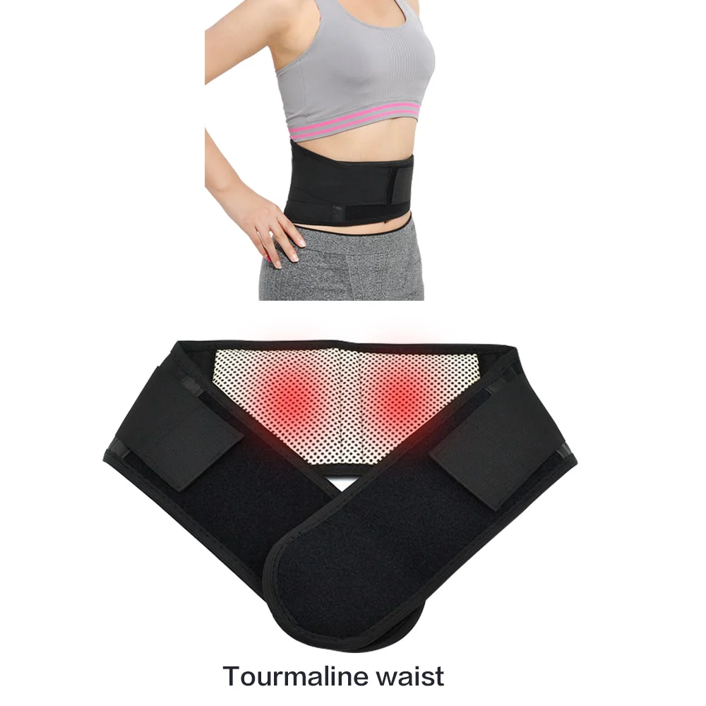 

Adjustable Waist Tourmaline Self heating Magnetic Therapy Back Waist Support Belt Lumbar Brace Massage Band Health Care